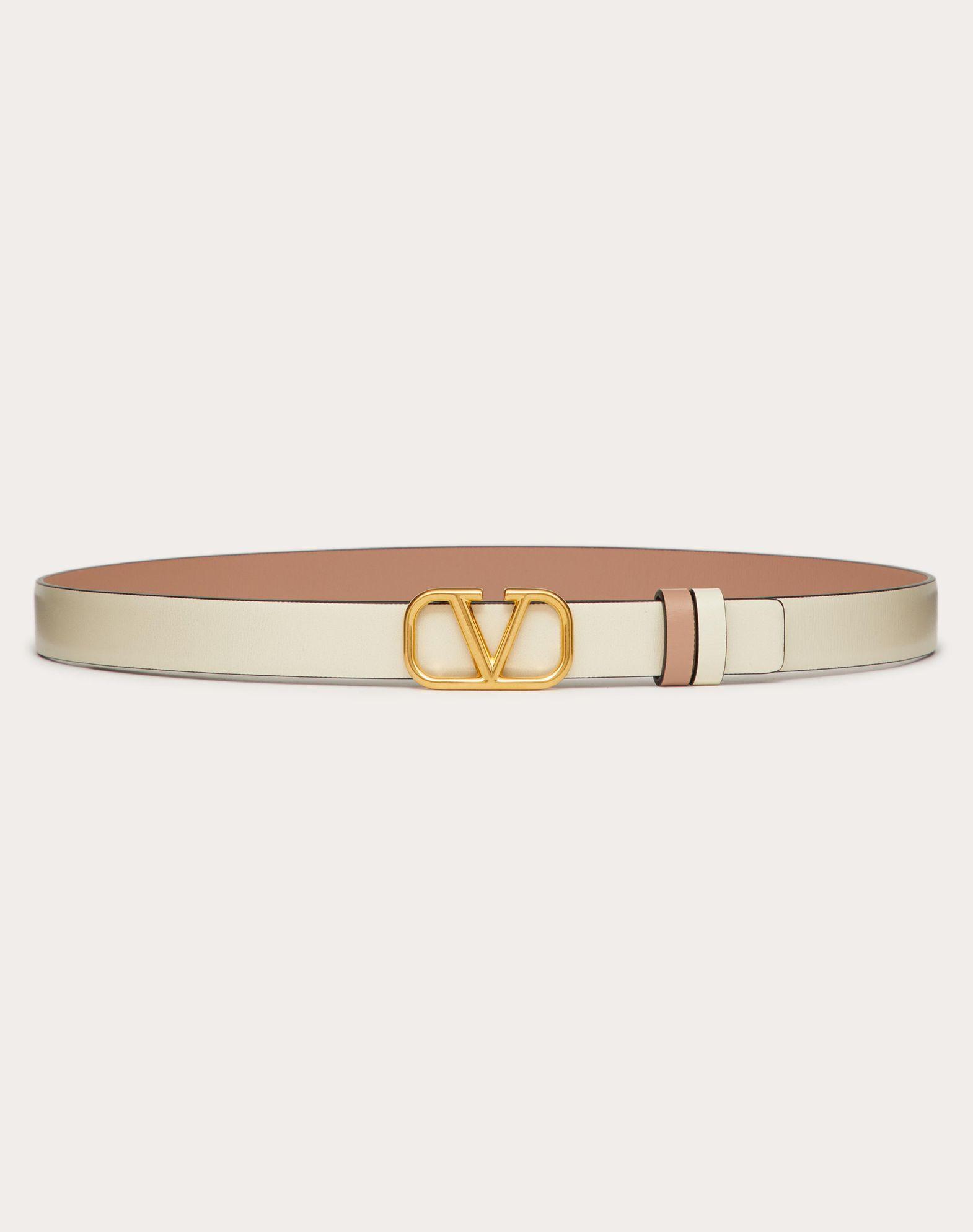 Reversible Vlogo Signature Belt In Glossy Calfskin 20 Mm Product Image