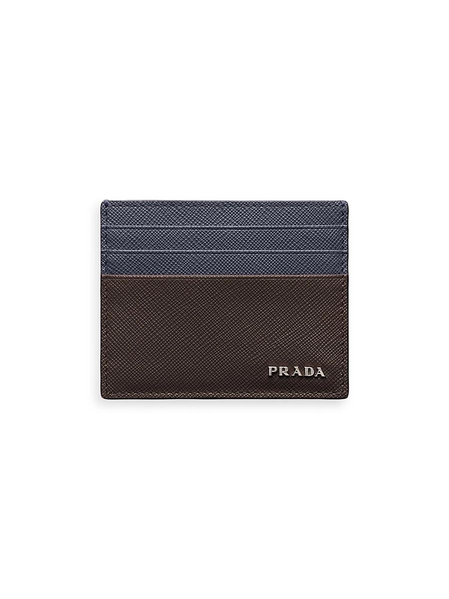 Mens Saffiano Leather Card Holder Product Image