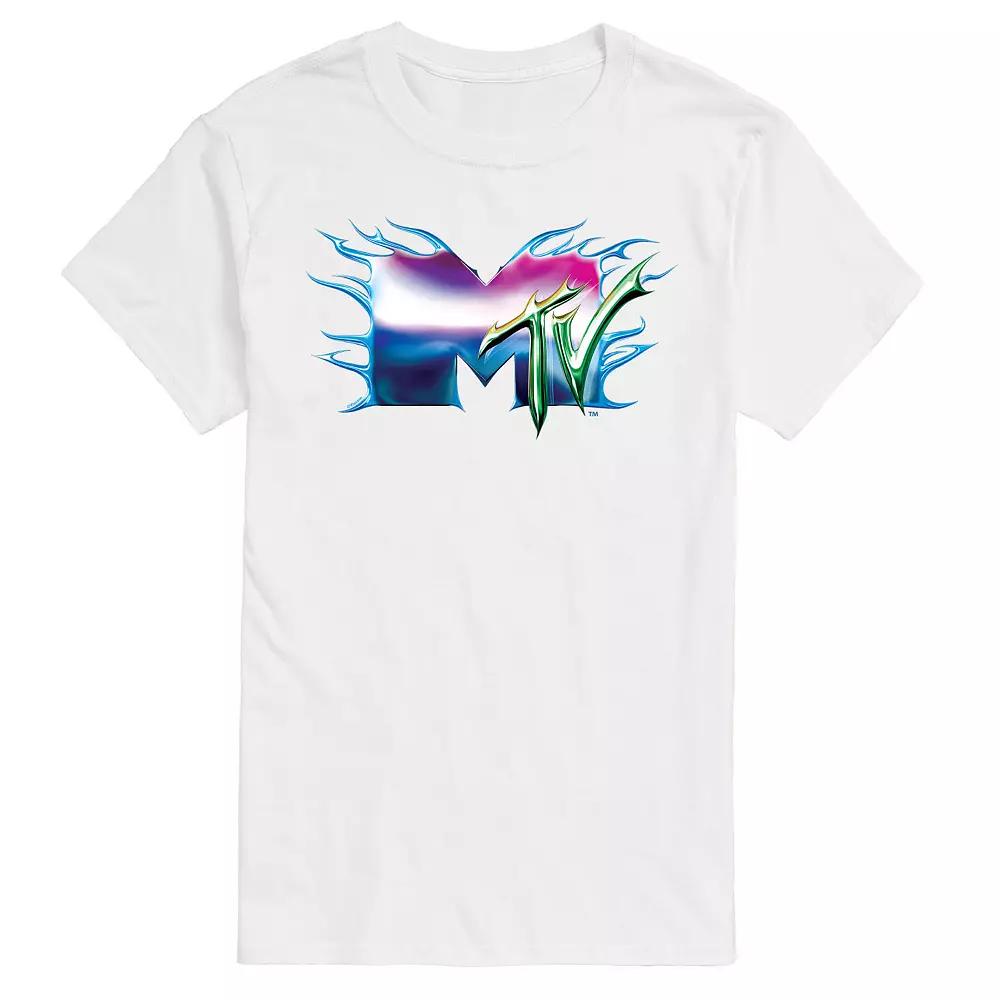 Men's MTV Liquid Metal Logo Graphic Tee,  Product Image