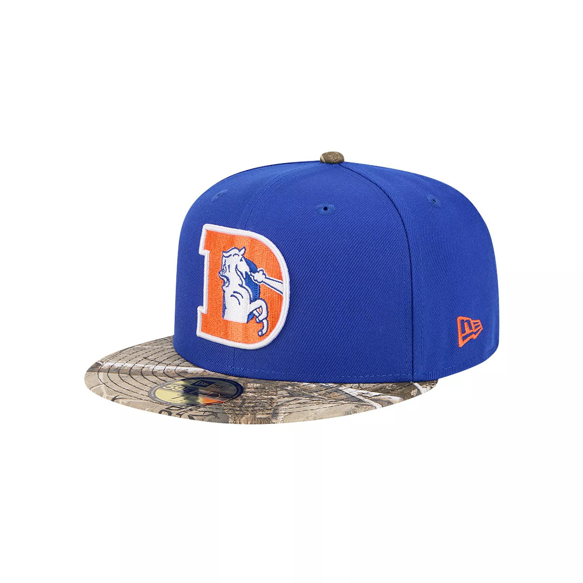 Men's New Era Royal Denver Broncos Active Two-Tone Camo 59FIFTY Fitted Hat, Size: 7 1/2, Blue Product Image