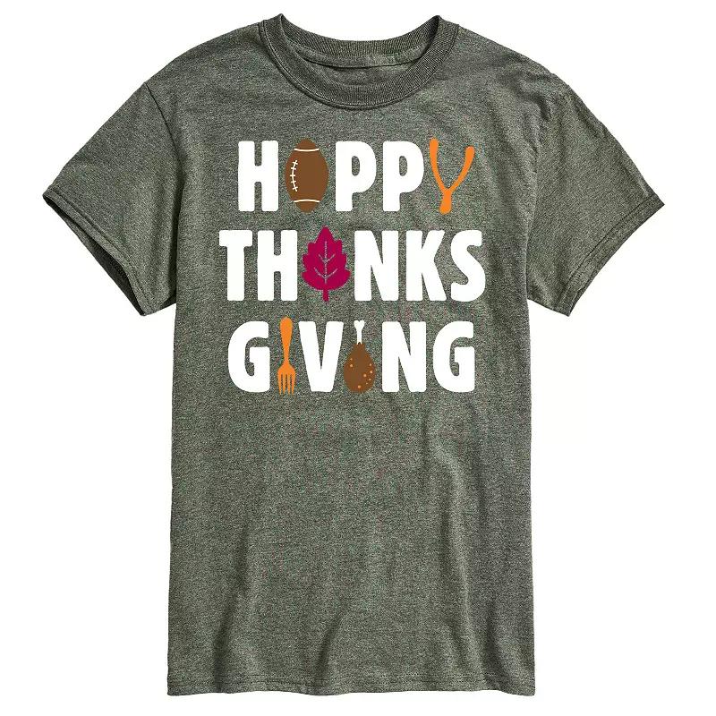 Men's Happy Thanksgiving Icons Graphic Tee,  Product Image