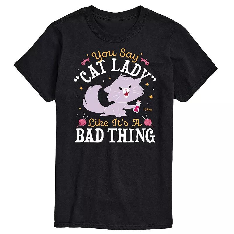 Disney's The Aristocats Men's Cat Lady Like Its a Bad Thing Graphic Tee,  Product Image