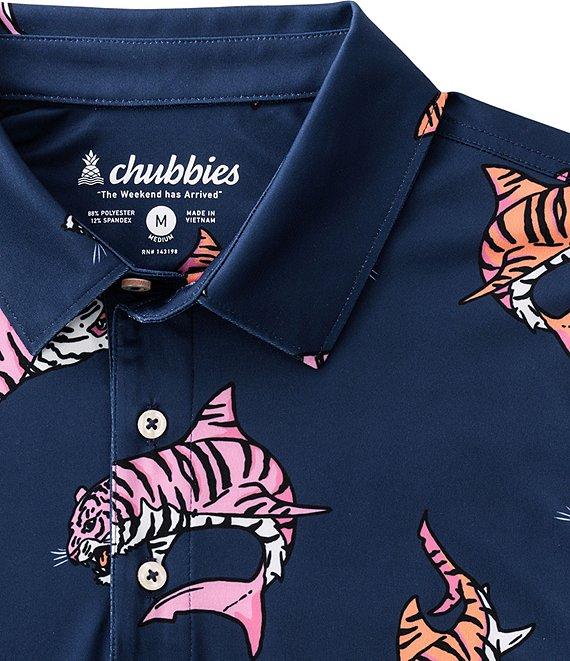 Chubbies King of the Sea Printed Performance Polo Shirt Product Image