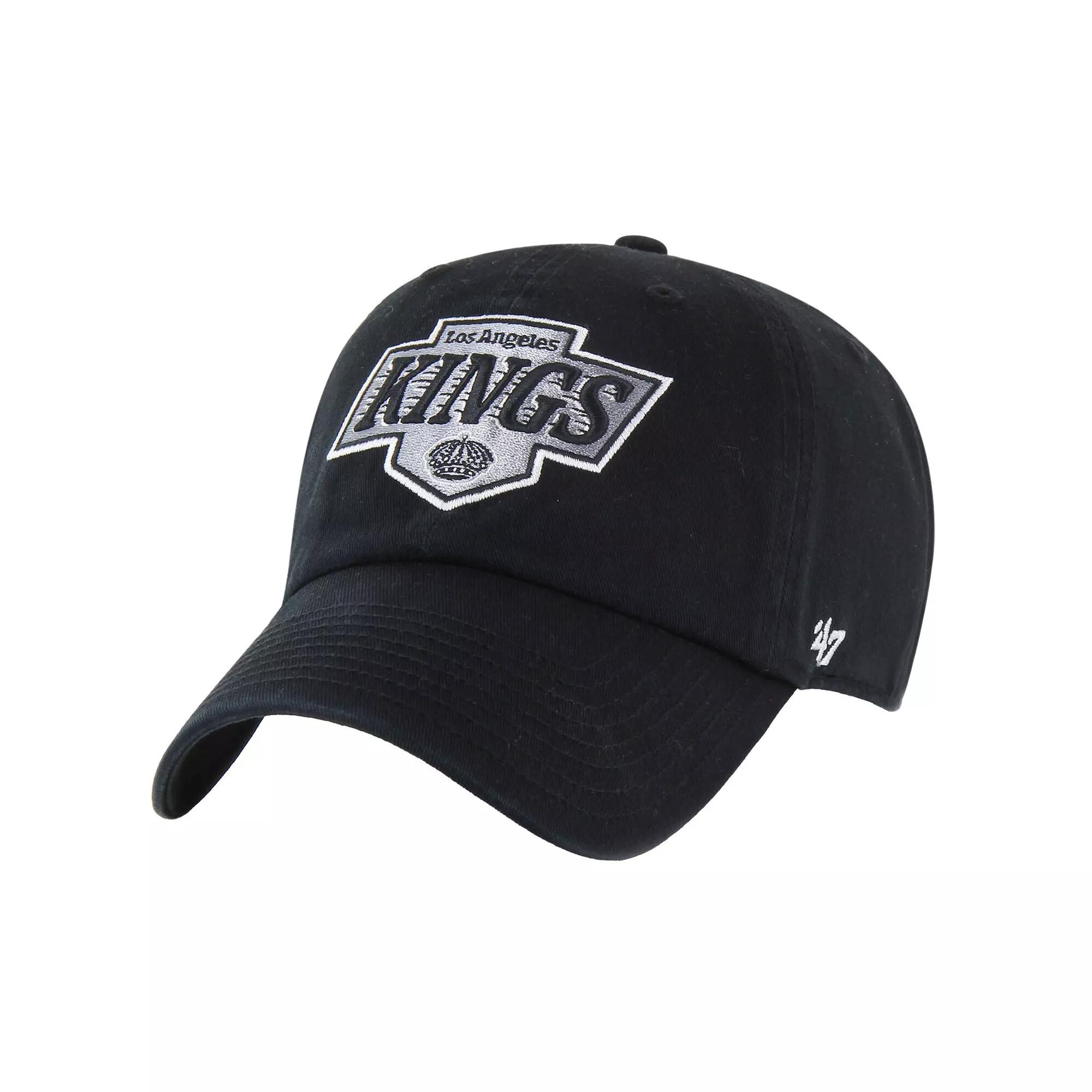 Men's '47 Black Los Angeles Kings Core Logo Clean Up Adjustable Hat, Kgs Black Product Image