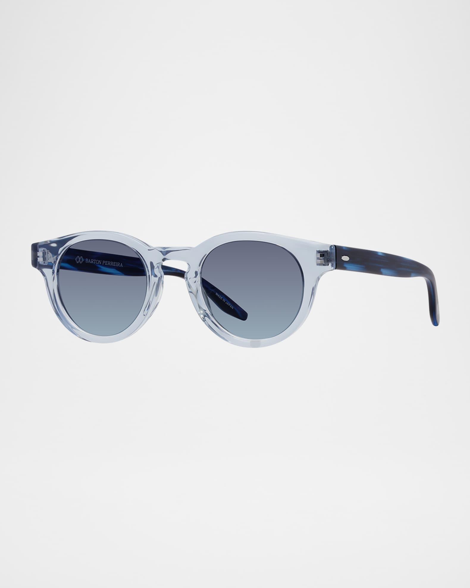 Mens Oxford Acetate Round Sunglasses Product Image