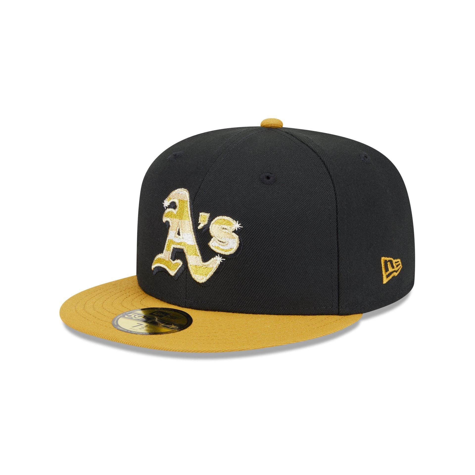 Athletics Metallic Gold Logo 59FIFTY Fitted Hat Male Product Image