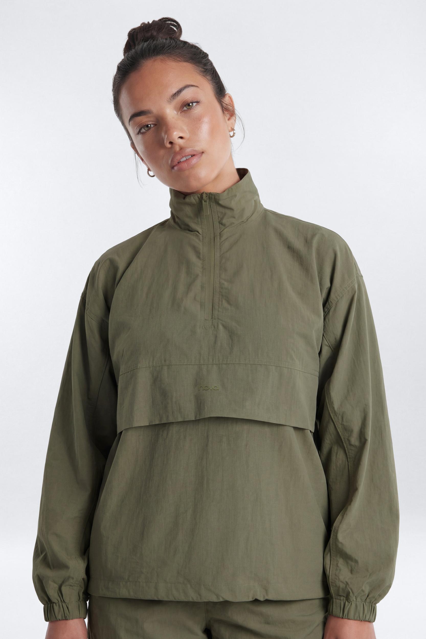 CoreNylon Hooded Full Zip Jacket - Moss Male Product Image