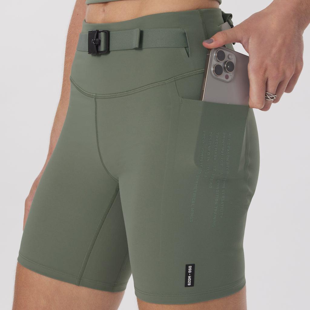 W029. LYCRA® 3-in-1 Biker Short - Sage Product Image