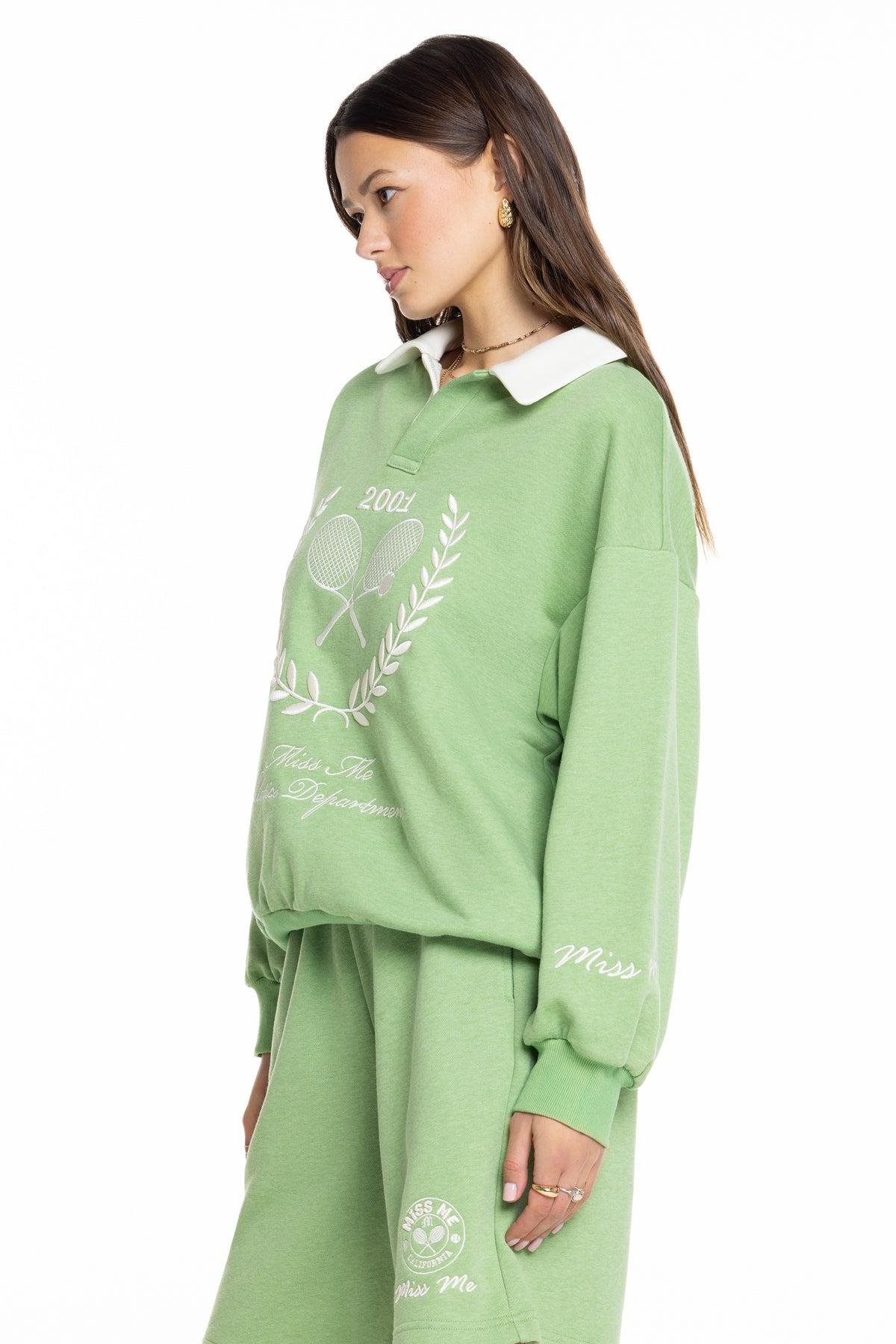 Saige Collared Pullover Product Image