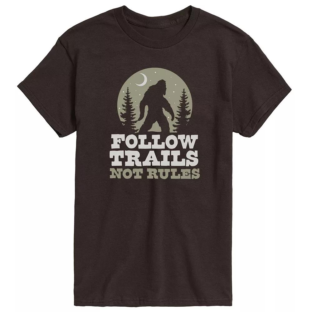 Men's Follow Trails Not Rules Sasquatch Graphic Tee,  Product Image