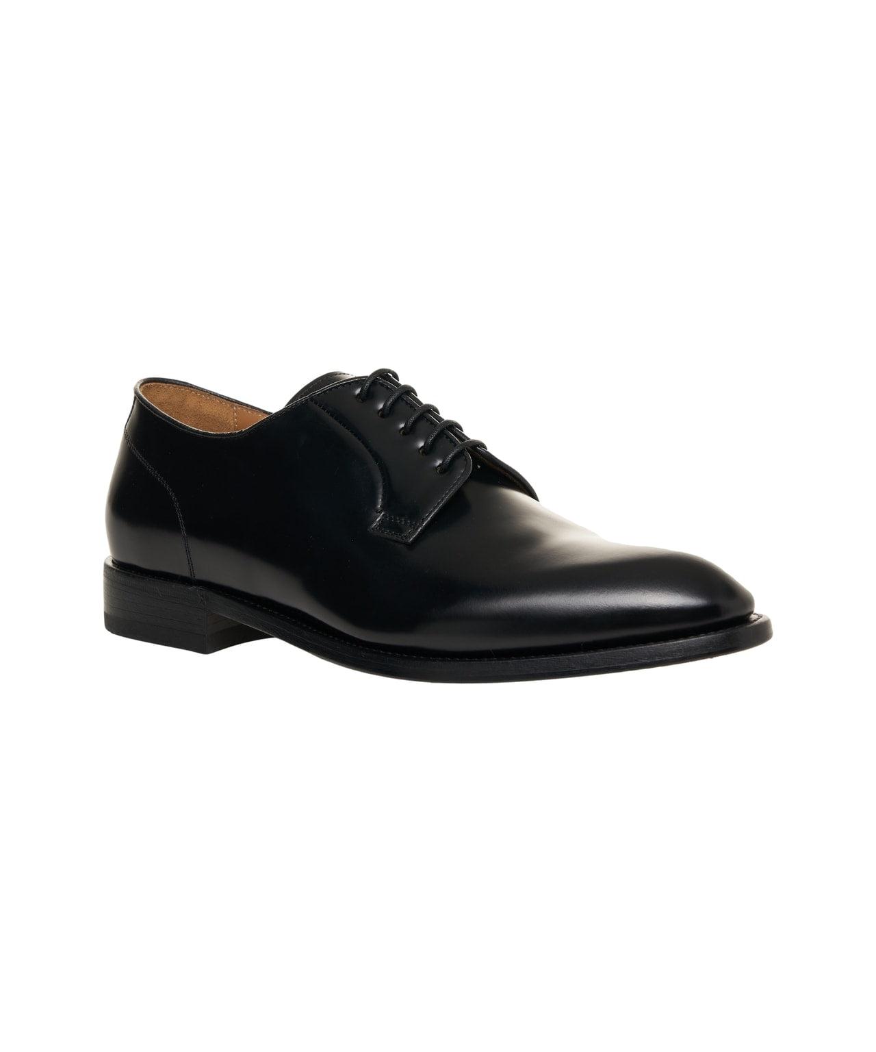 Lace-up shoes in polished leather Product Image