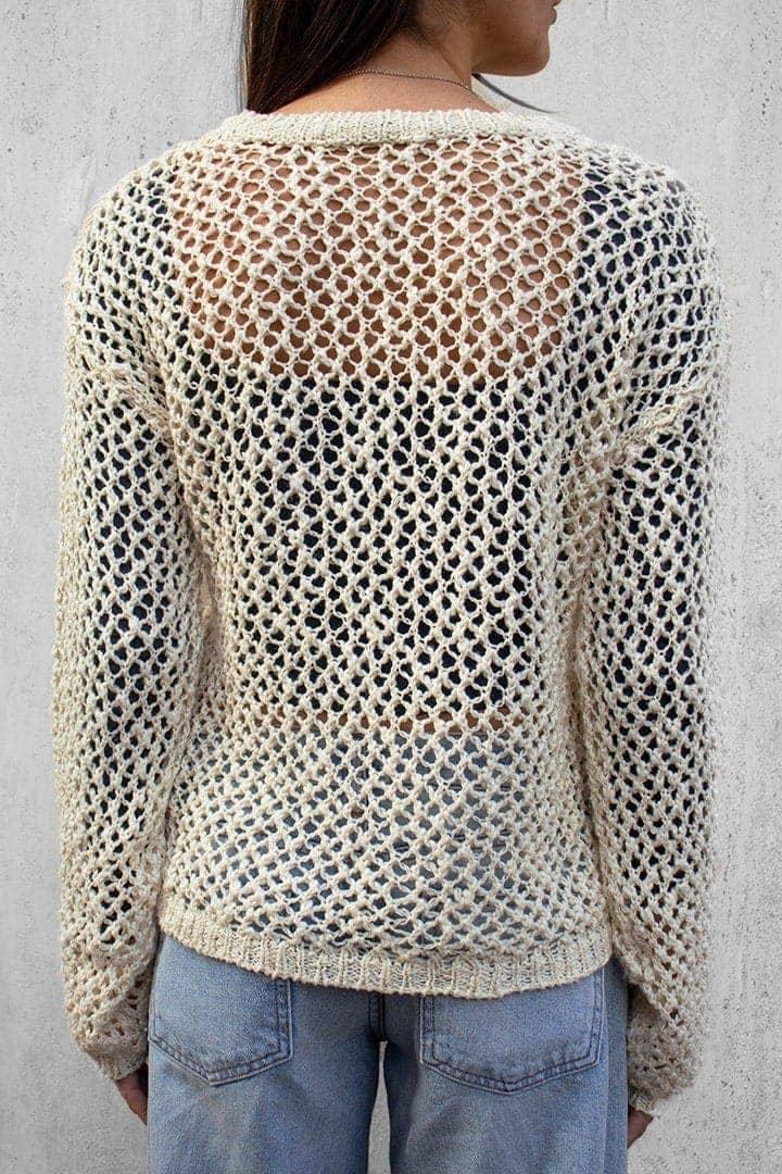 Openwork star sweater Product Image
