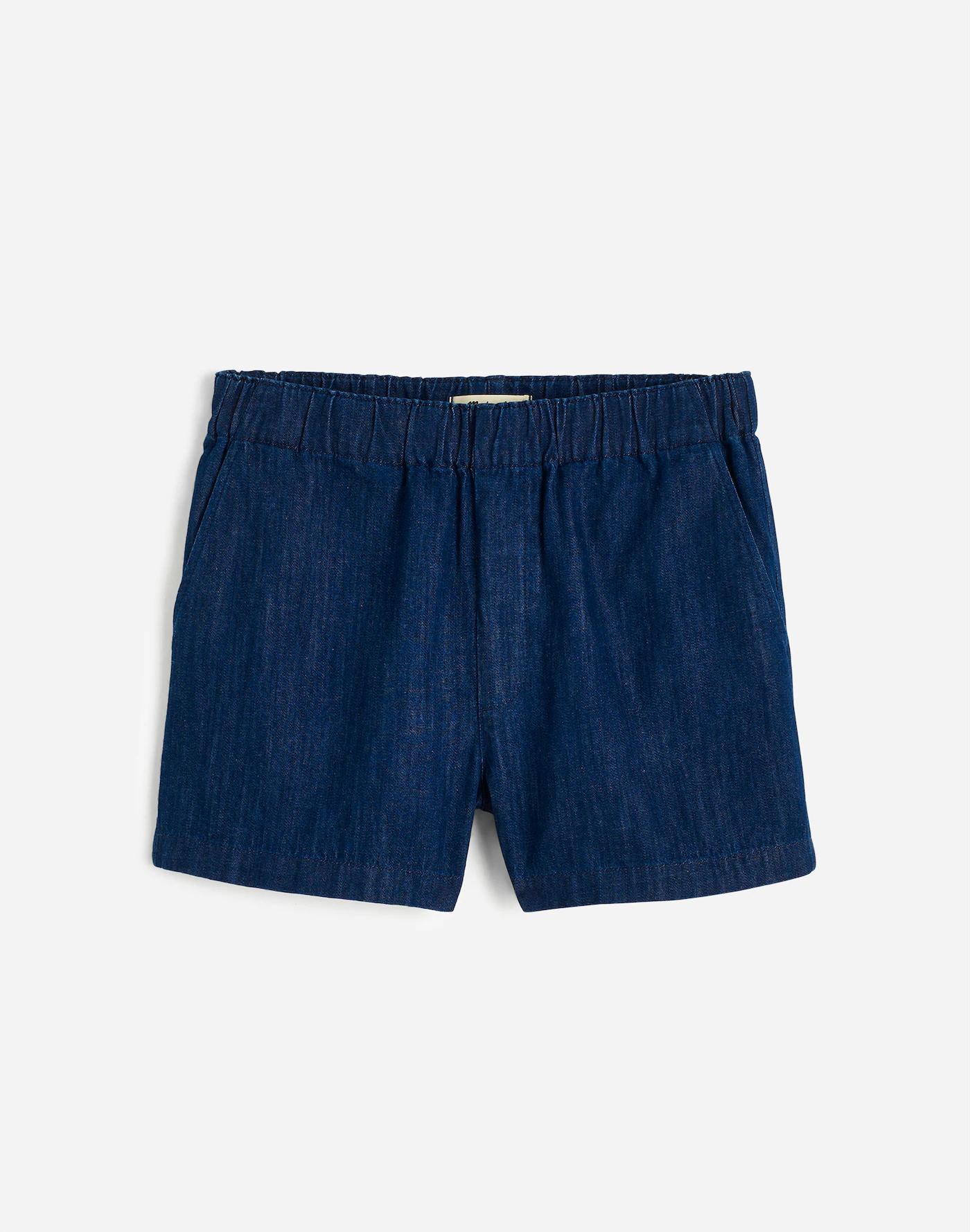 Denim Pull-On Shorts Product Image