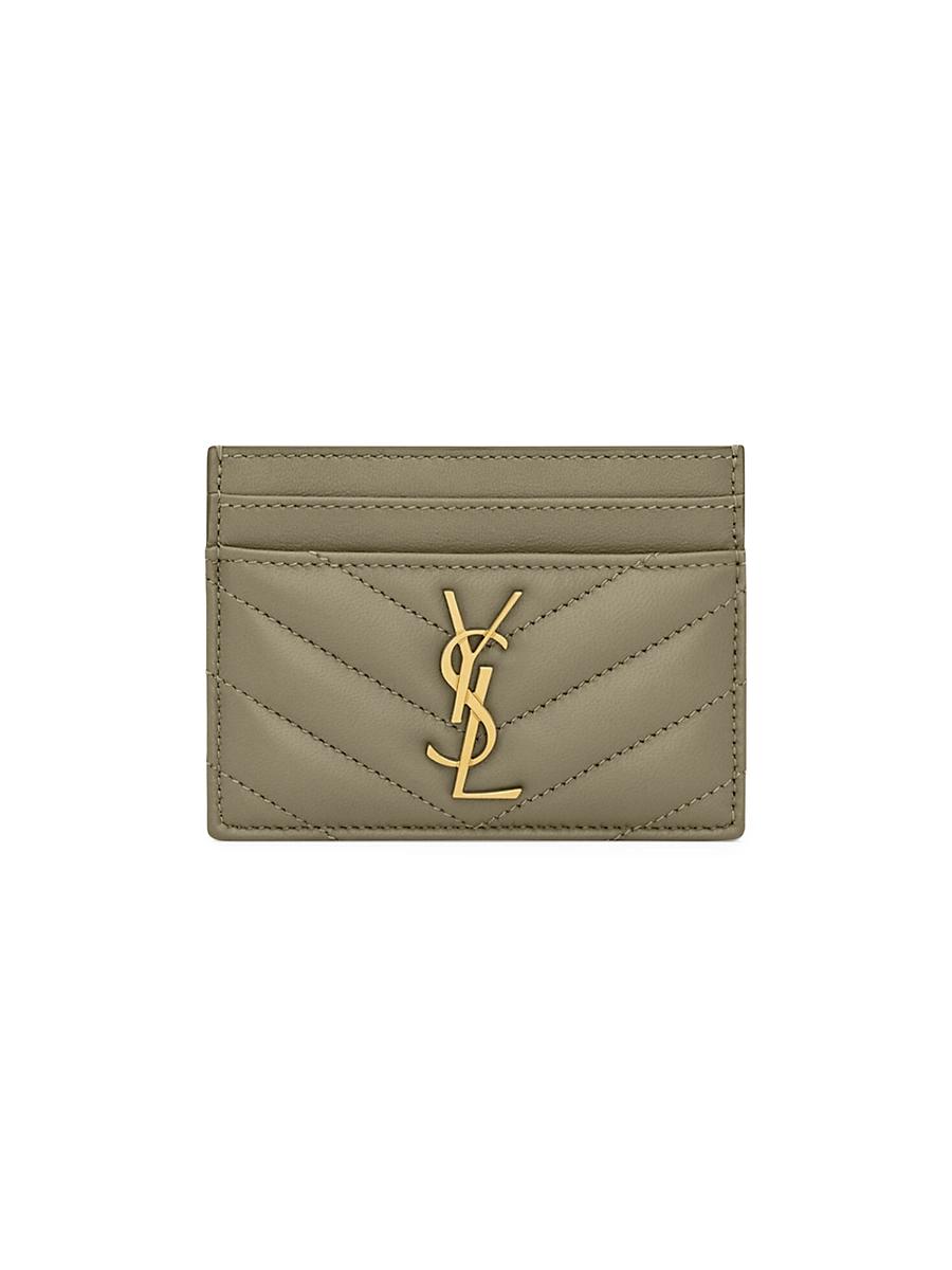 Womens Cassandre Matelass Card Case in Lambskin Product Image