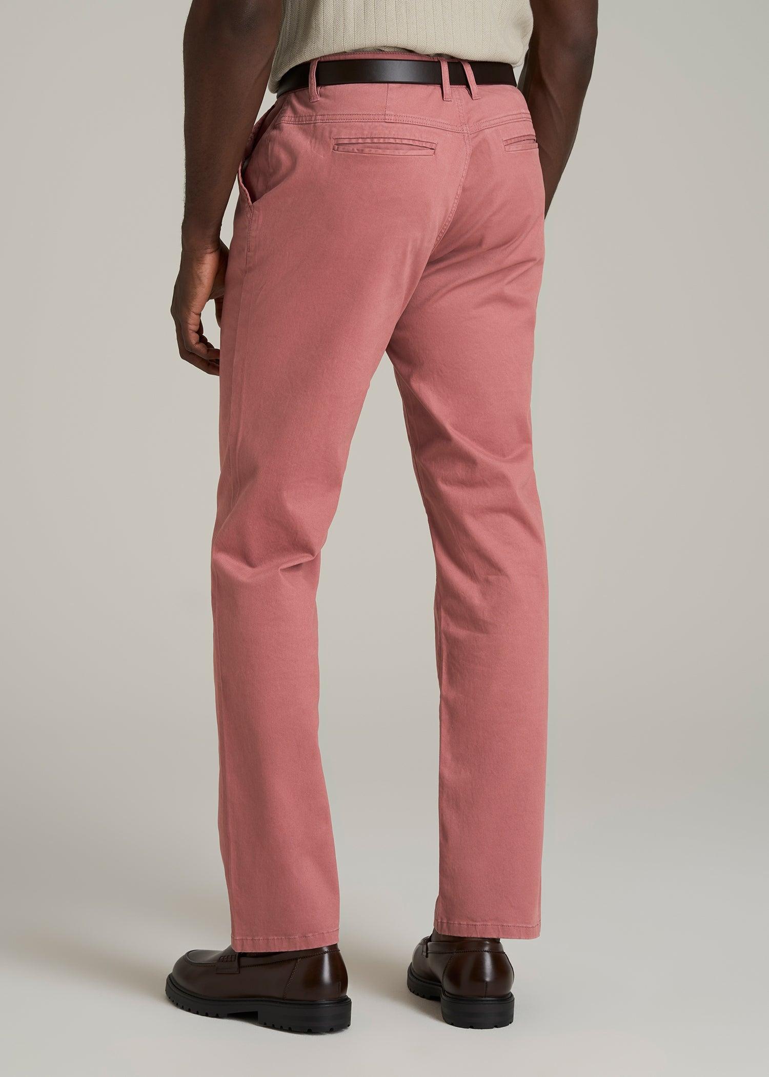 Mason Relaxed Chinos for Tall Men in Withered Rose Male Product Image