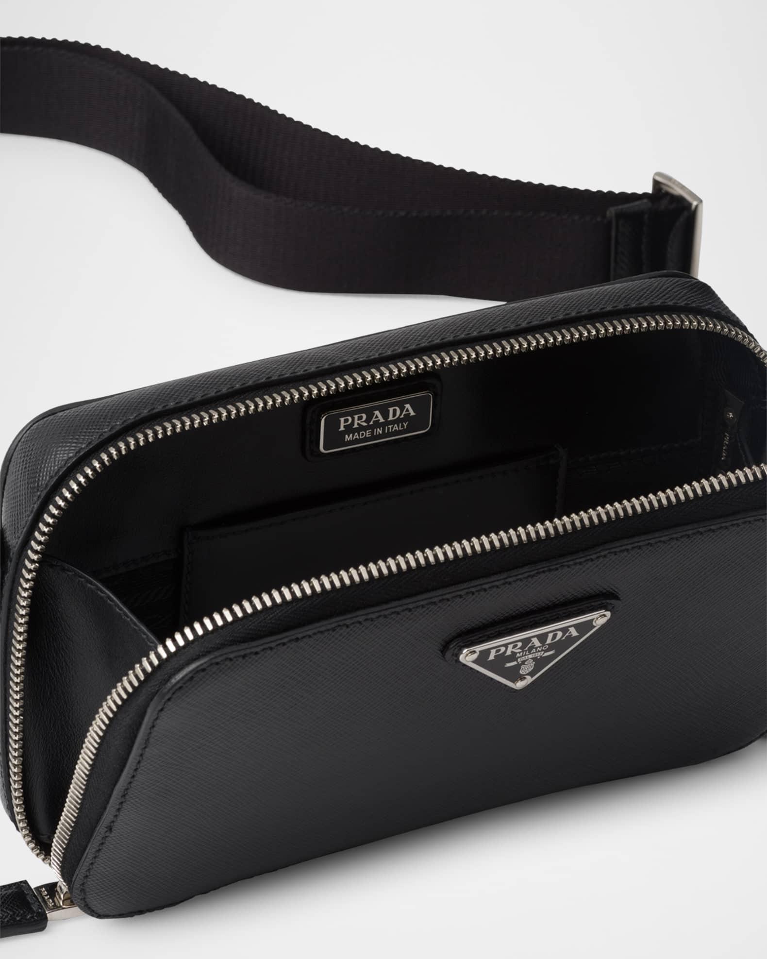 Men's Saffiano Leather Crossbody Bag Product Image