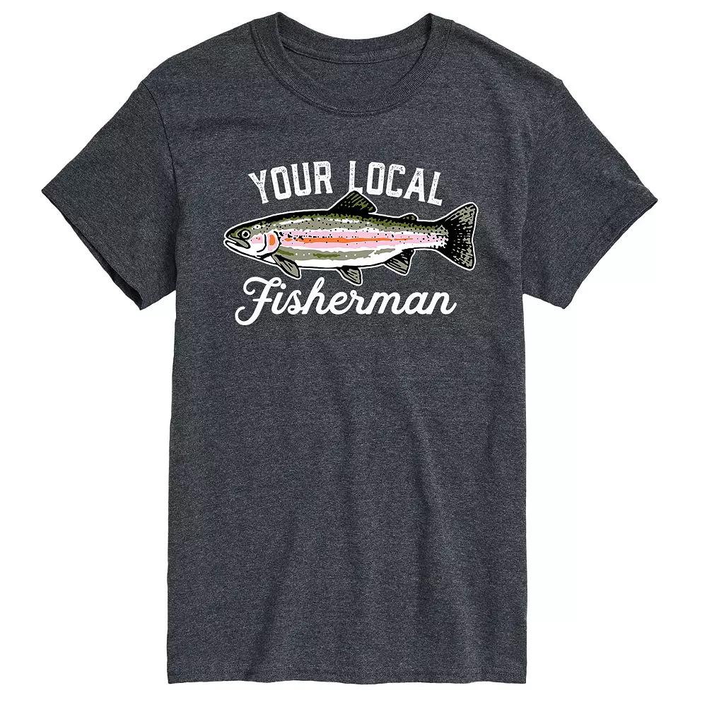 Big & Tall Your Local Fisherman Graphic Tee, Men's,  Product Image