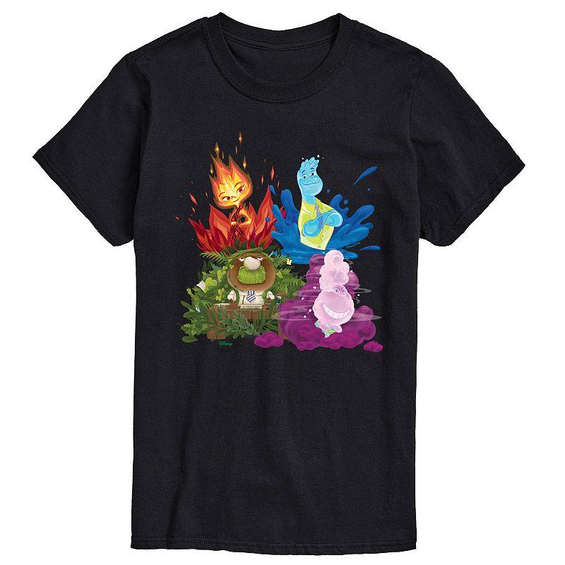 Disney's Elemental Big & Tall Group Graphic Tee, Men's,  Product Image
