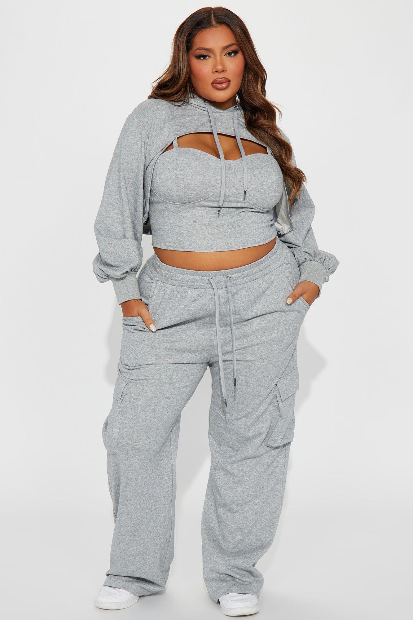 Never Blend In 3 Piece Pant Set - Grey Product Image
