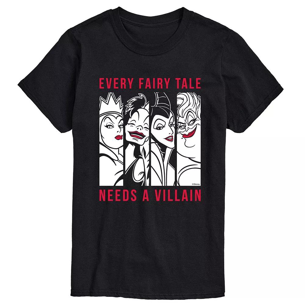 Disney Villains Men's Every Fairy Tale Needs a Villain Graphic Tee,  Product Image