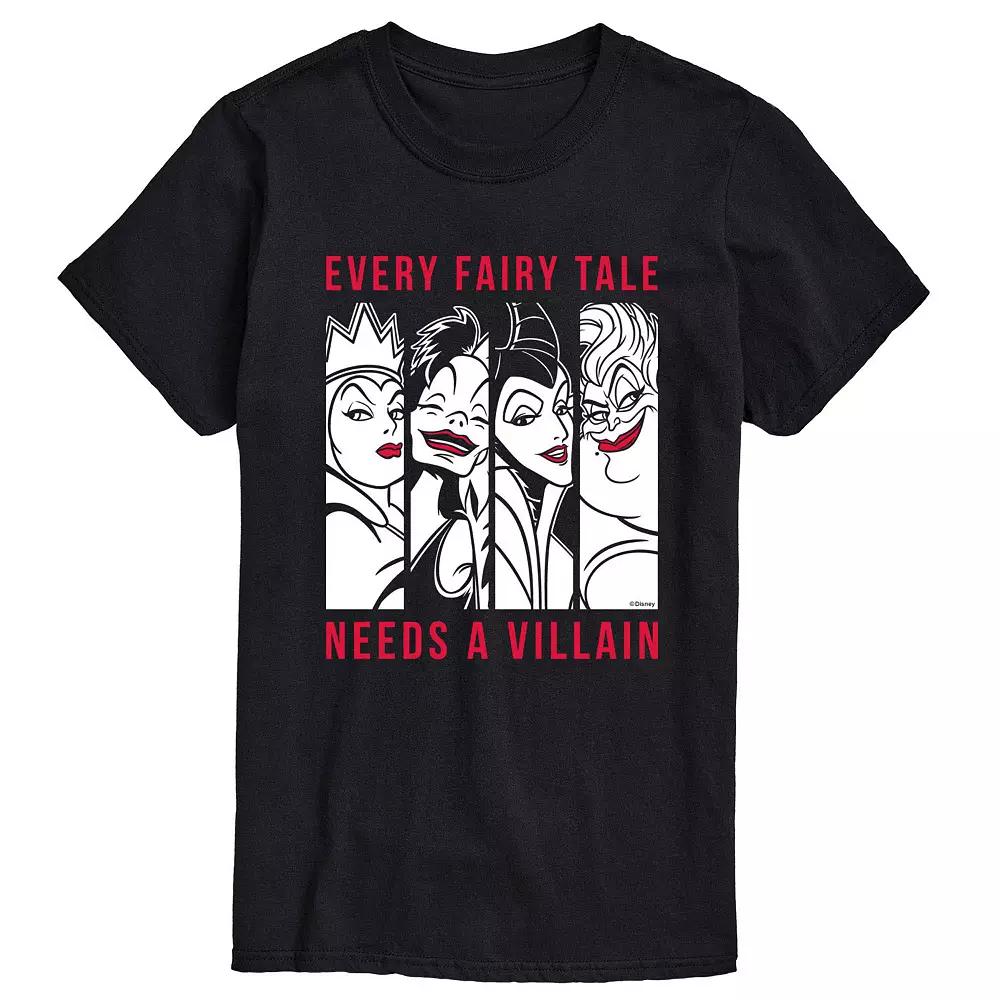 Disney Villains Men's Every Fairy Tale Needs a Villain Graphic Tee,  Product Image