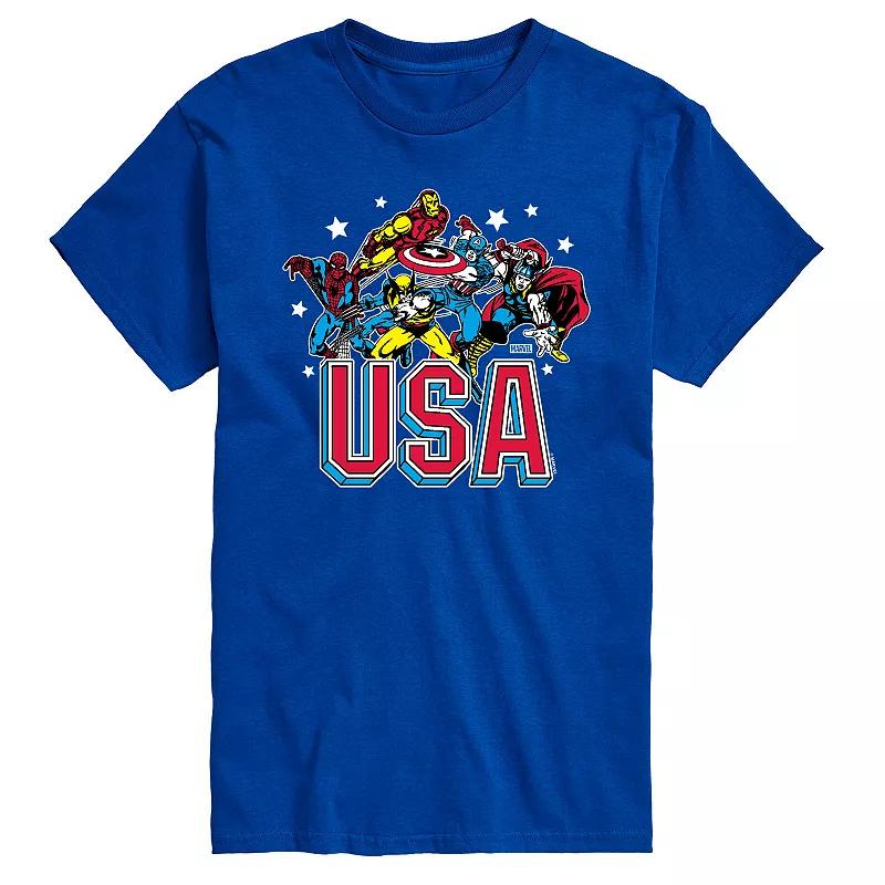 Big & Tall Marvel USA Graphic Tee, Men's,  Product Image