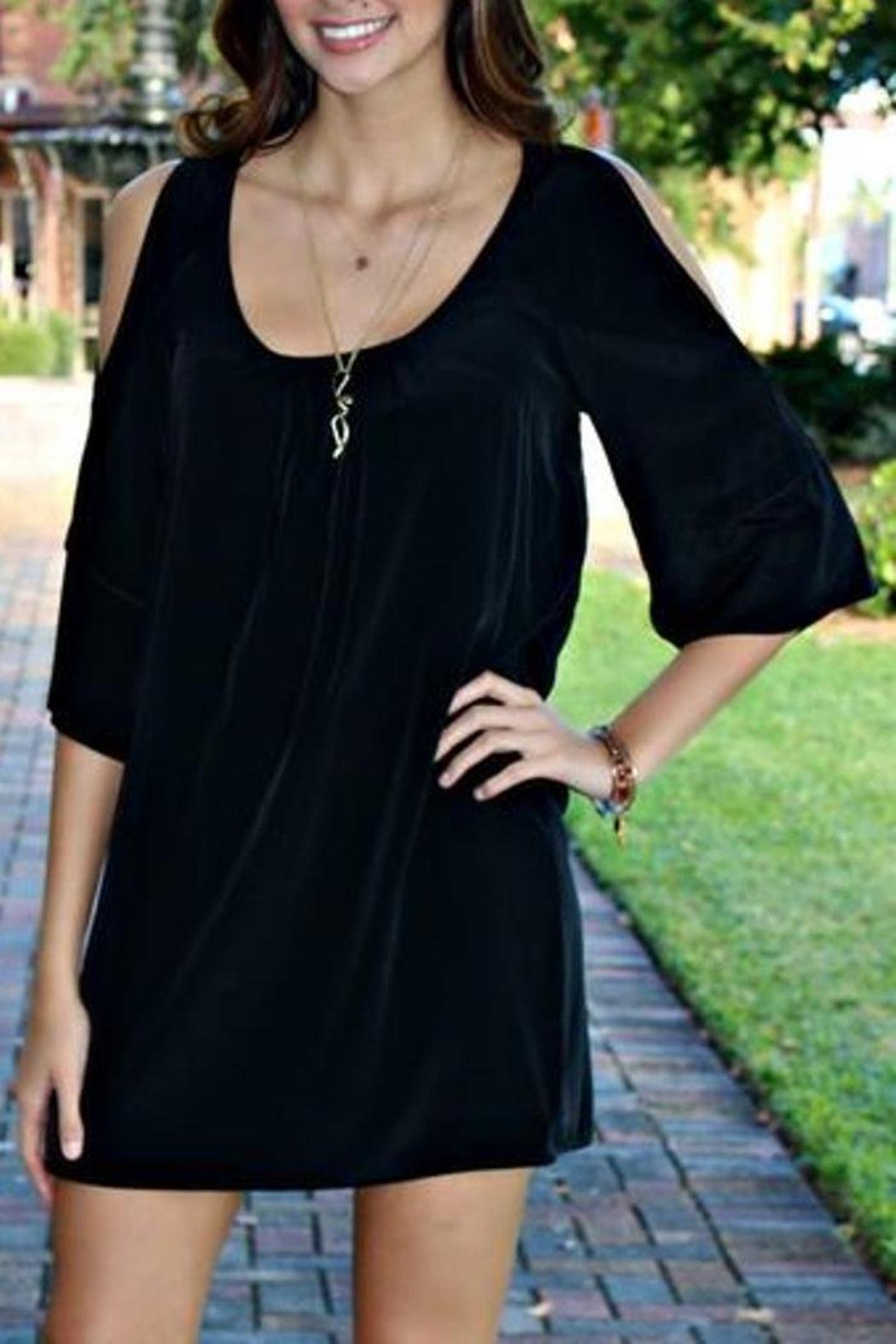 Splitsleeve Solid Dress Product Image