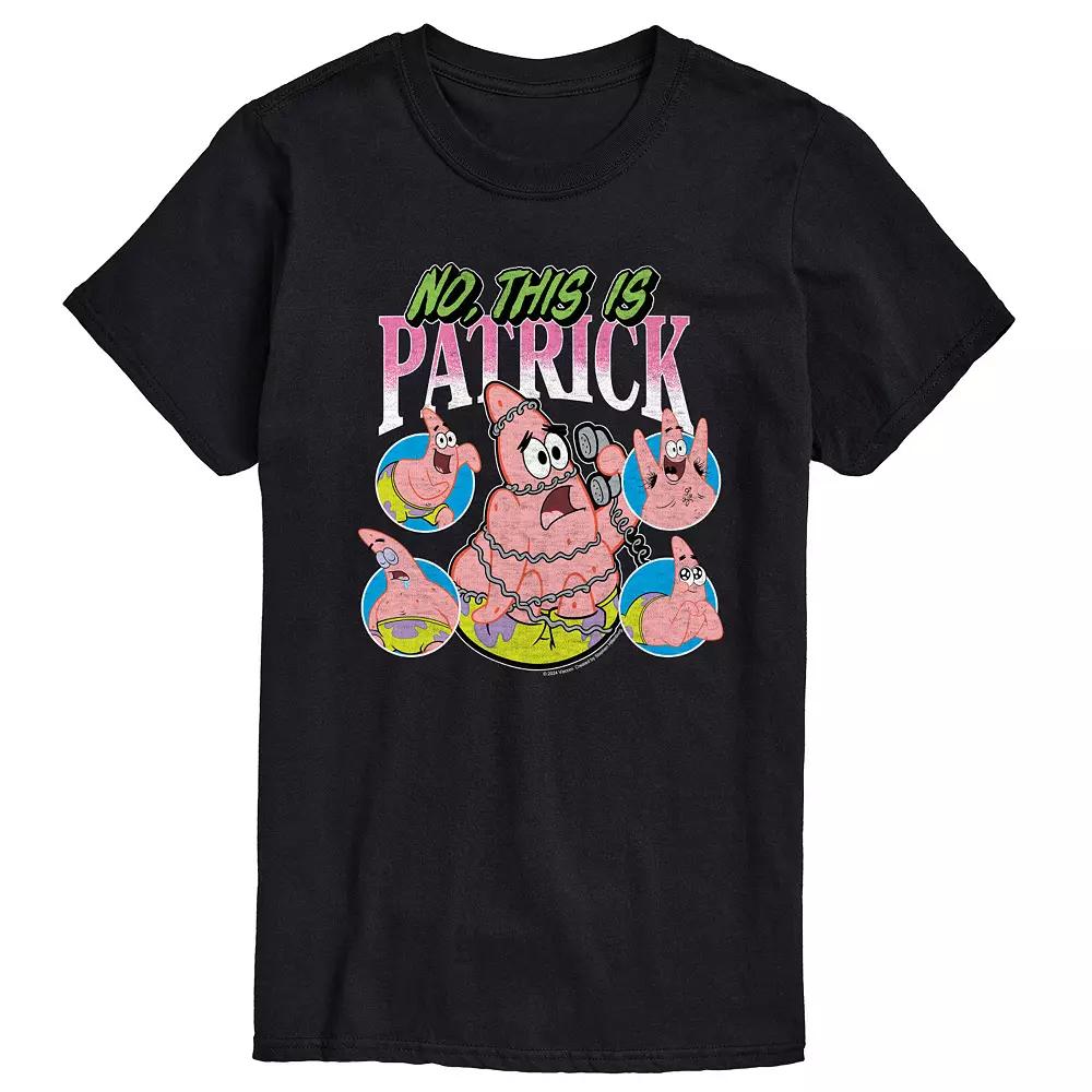 Big & Tall Spongebob SquarePants No This Is Patrick Graphic Tee, Men's,  Product Image