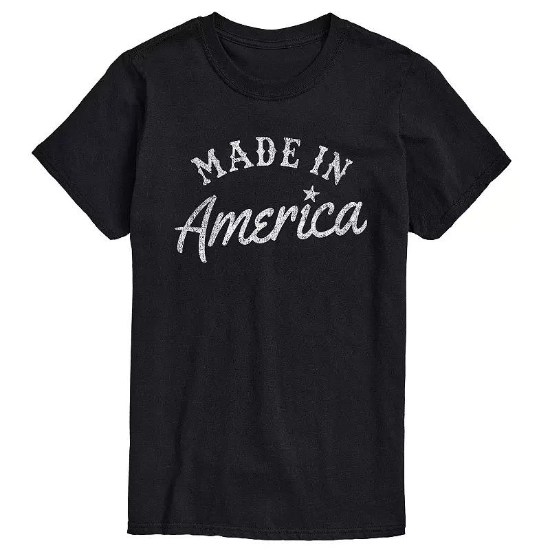Big & Tall Made In America Tee, Mens Blue Product Image