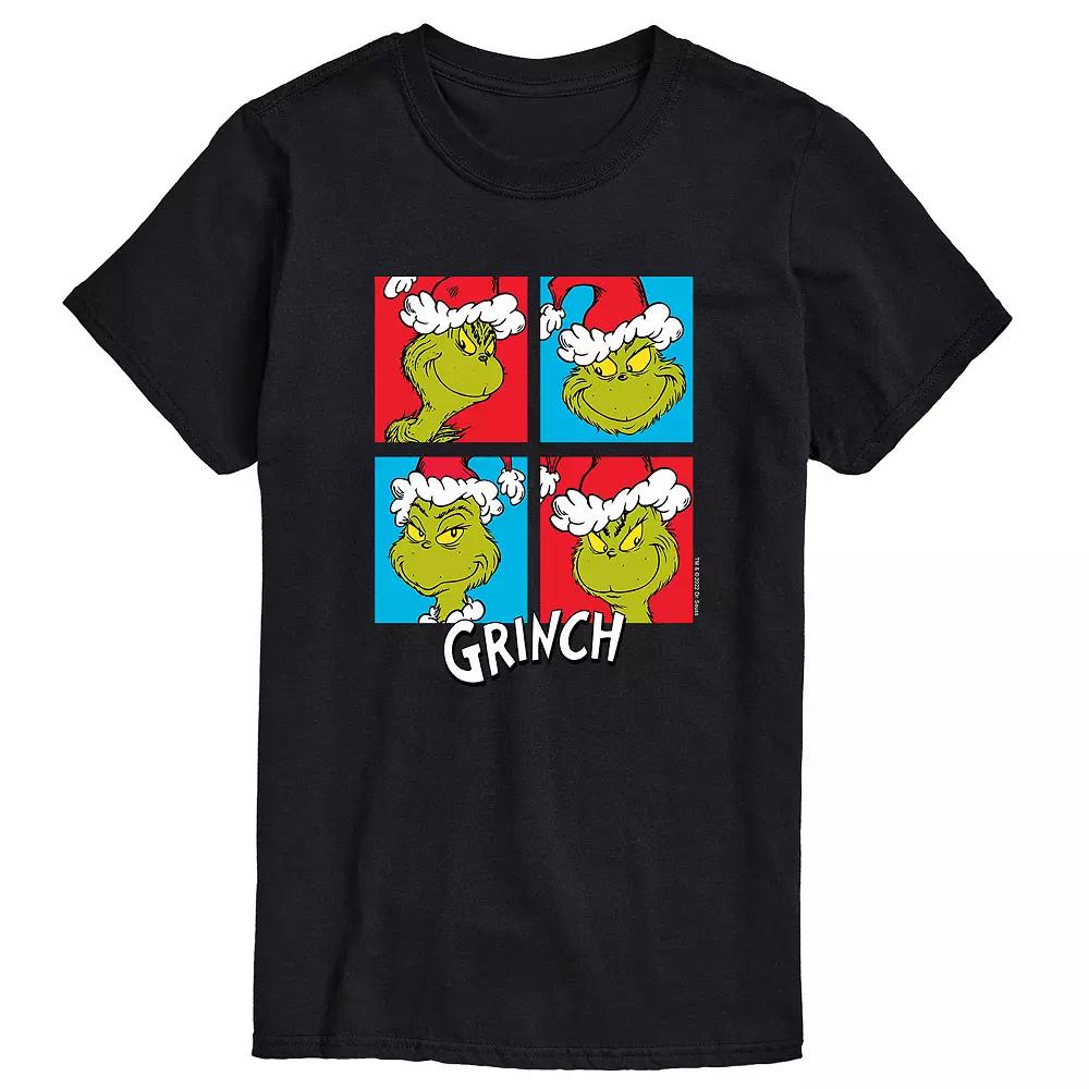 Men's Dr. Seuss Grinch Grid Tee,  Product Image