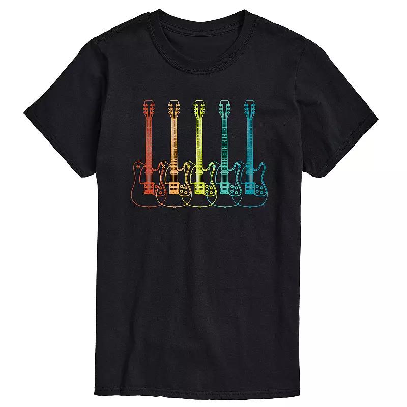 Big & Tall Guitar Lineup Graphic Tee, Men's,  Product Image