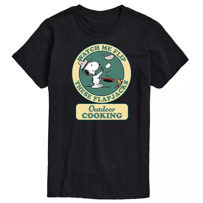 Men's Peanuts Outdoor Cooking Badge Graphic Tee,  Product Image