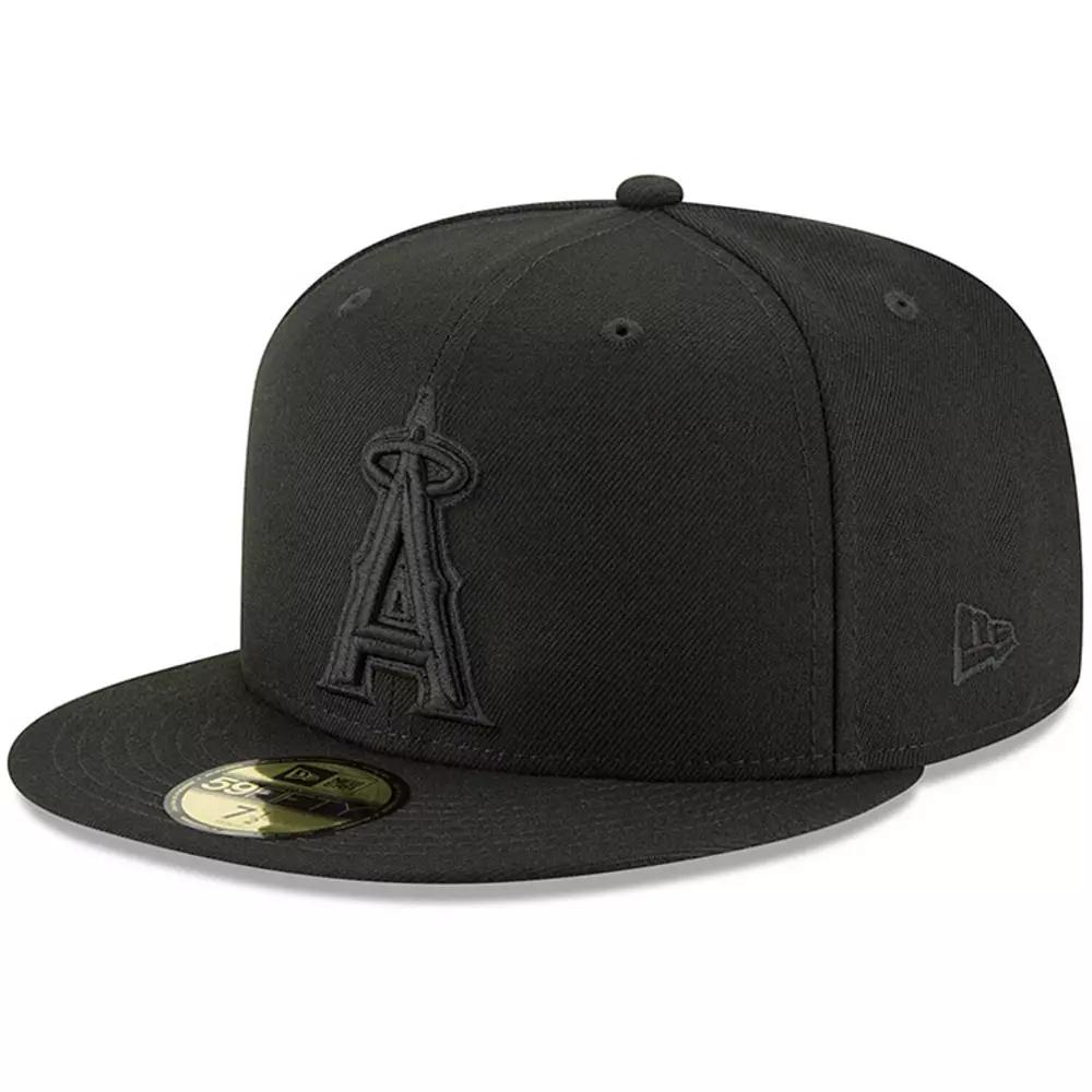Men's New Era Black Los Angeles Angels Primary Logo Basic 59FIFTY Fitted Hat, Size: 7 1/2 Product Image