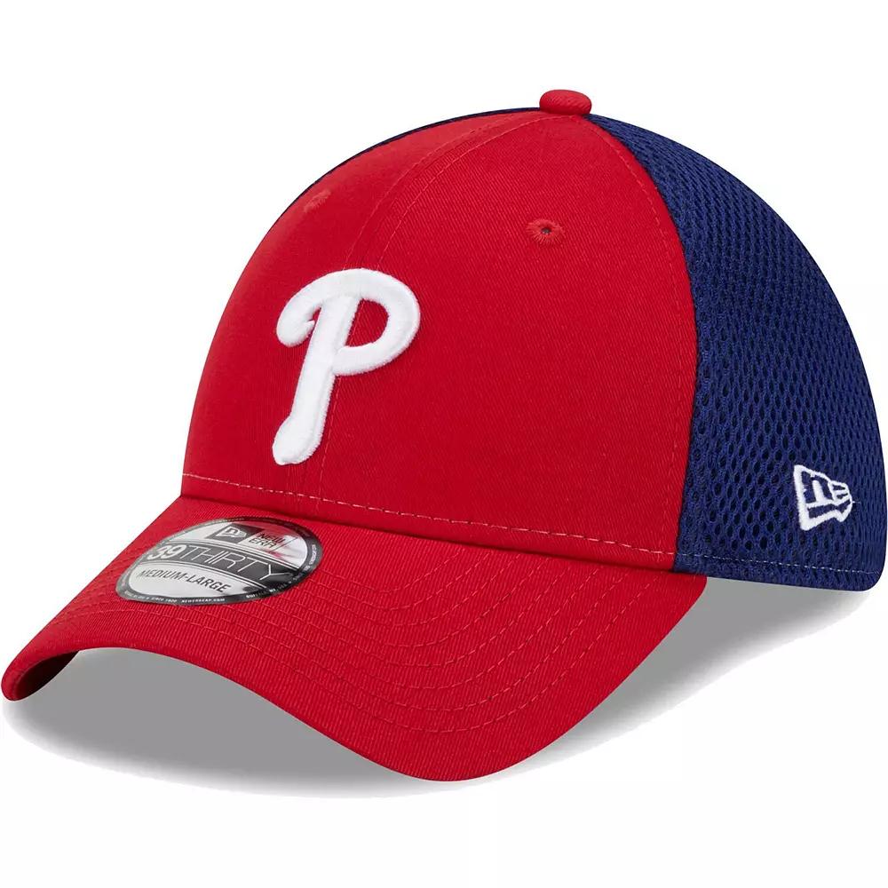 Men's New Era Red Philadelphia Phillies Team Neo 39THIRTY Flex Hat, Size: Large/XL Product Image