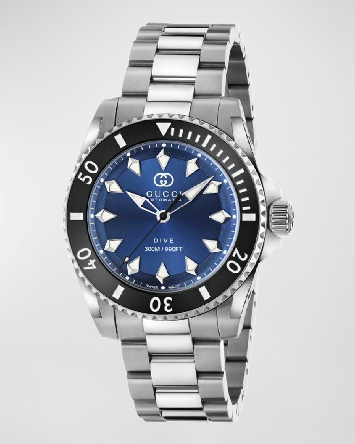 Mens Dive Stainless Steel Bracelet Watch/40MM Product Image