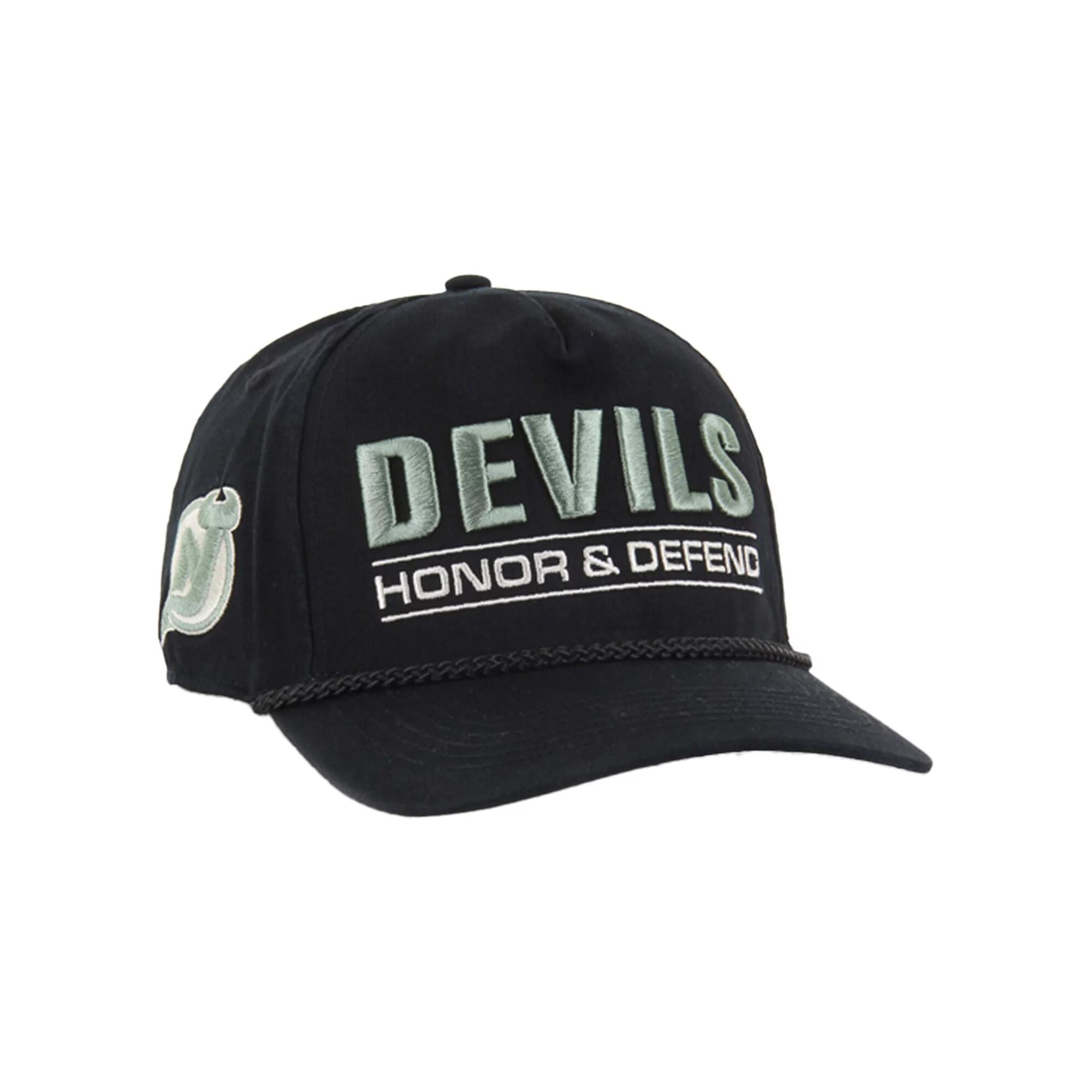 Men's '47 Black New Jersey Devils OHT Military Appreciation Homeland Honor and Defend Hitch Adjustable Hat, Nhl Black Product Image