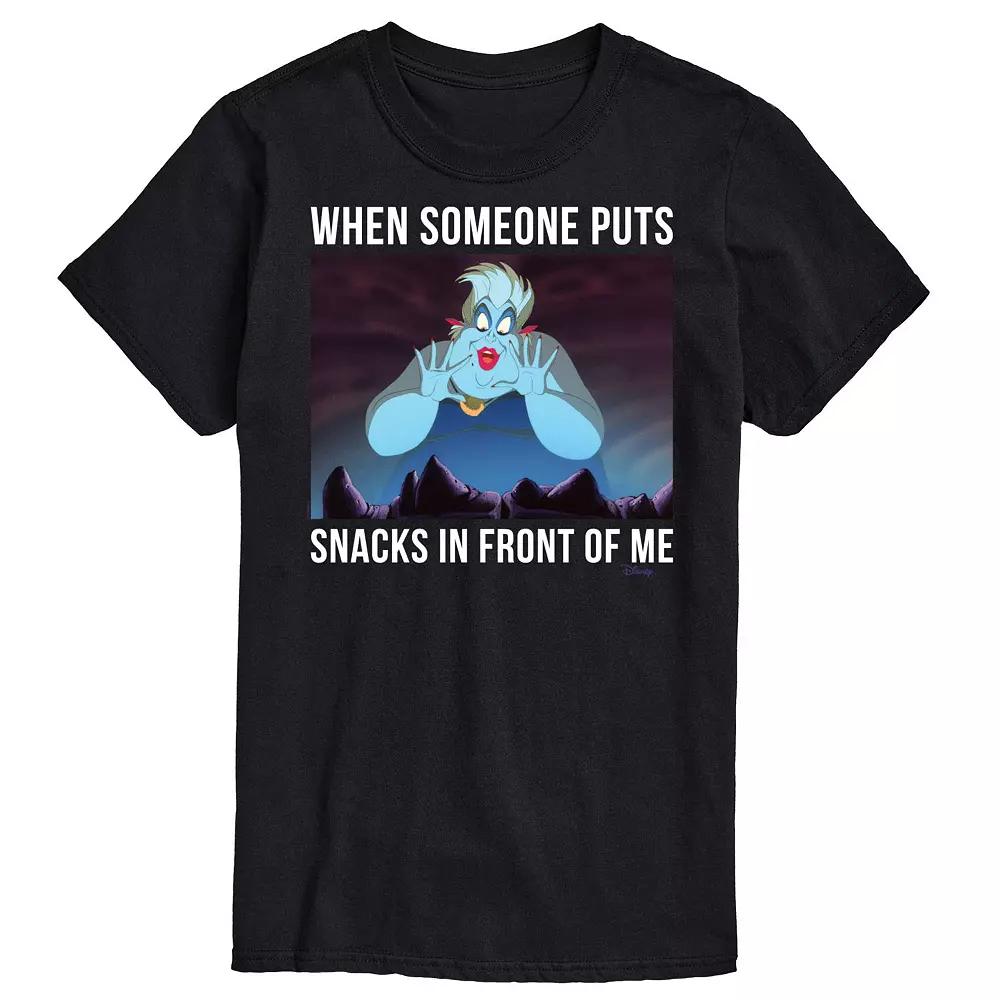 Disney's Villians Big & Tall Ursula Snacks Graphic Tee, Men's,  Product Image