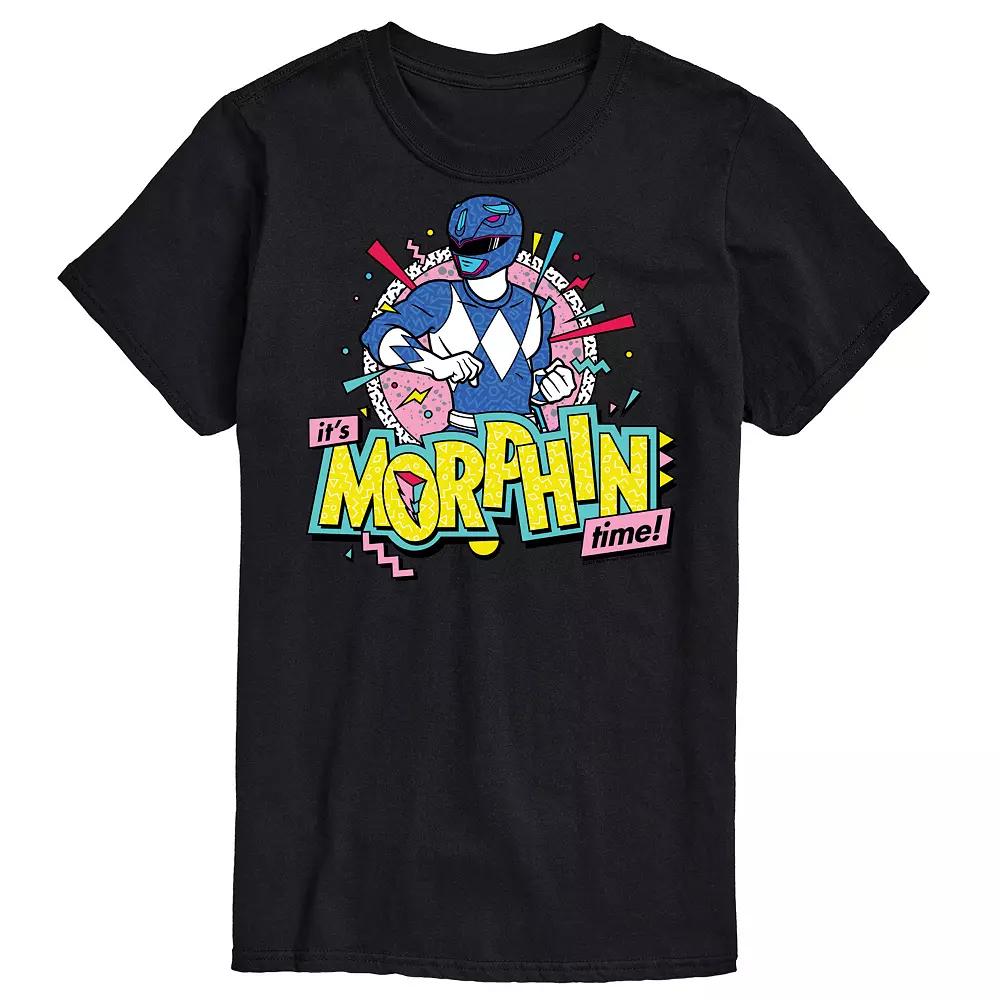 Men's Power Rangers Morphin Time Blue Graphic Tee,  Product Image