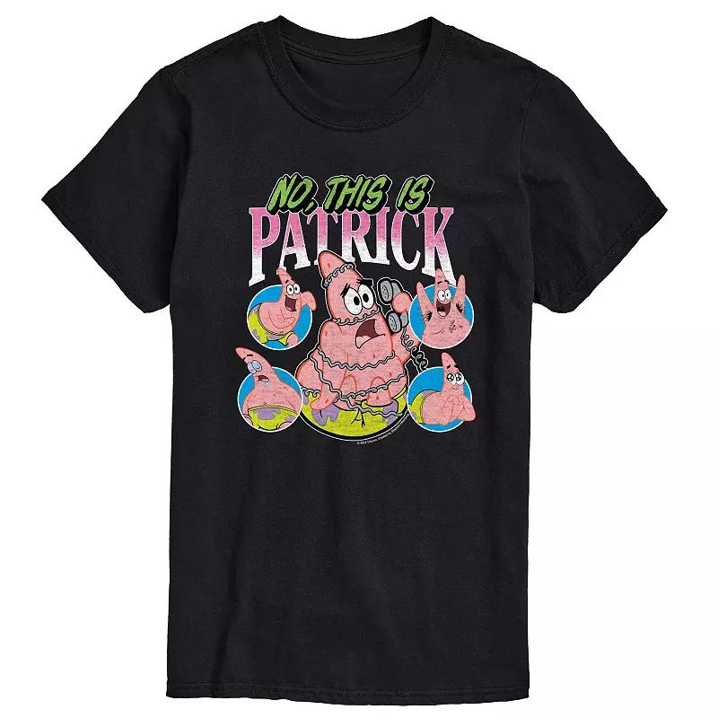 Big & Tall Spongebob SquarePants No This Is Patrick Graphic Tee, Men's,  Product Image