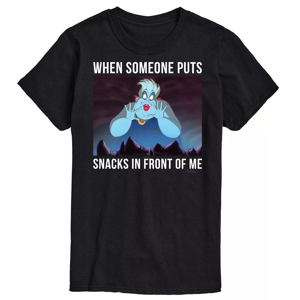 Disney's Villians Big & Tall Ursula Snacks Graphic Tee, Men's,  Product Image