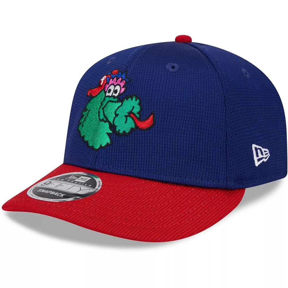 Mens New Era Philadelphia Phillies 2024 Batting Practice Low Profile 9FIFTY Snapback Hat, Blue Product Image
