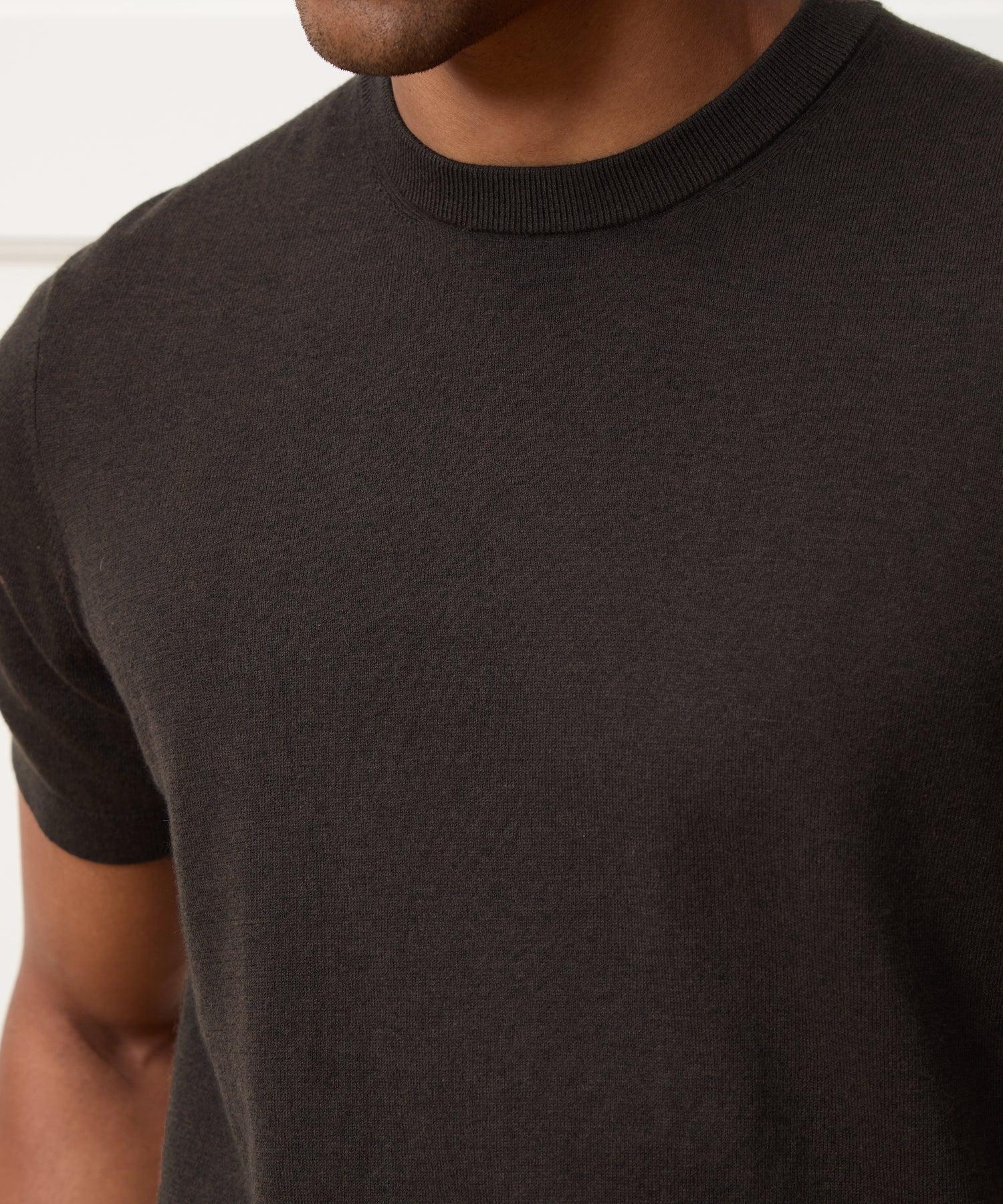 Cotton-Cashmere Sweater Tee Product Image