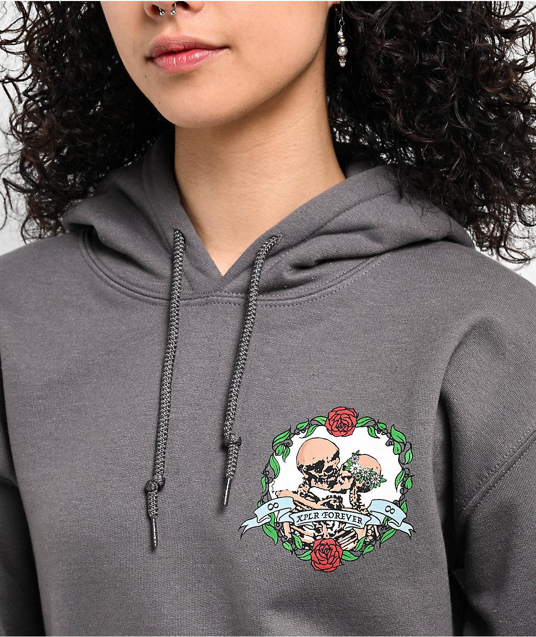 XPLR Deadly Love Charcoal Hoodie Product Image