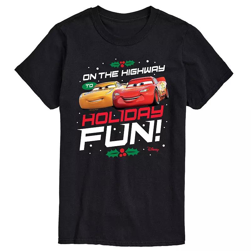 Disney's Cars Men's Highway To Holiday Fun Graphic Tee,  Product Image