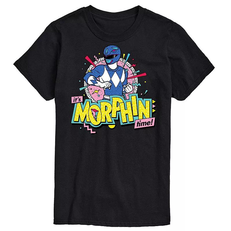 Men's Power Rangers Morphin Time Blue Graphic Tee,  Product Image