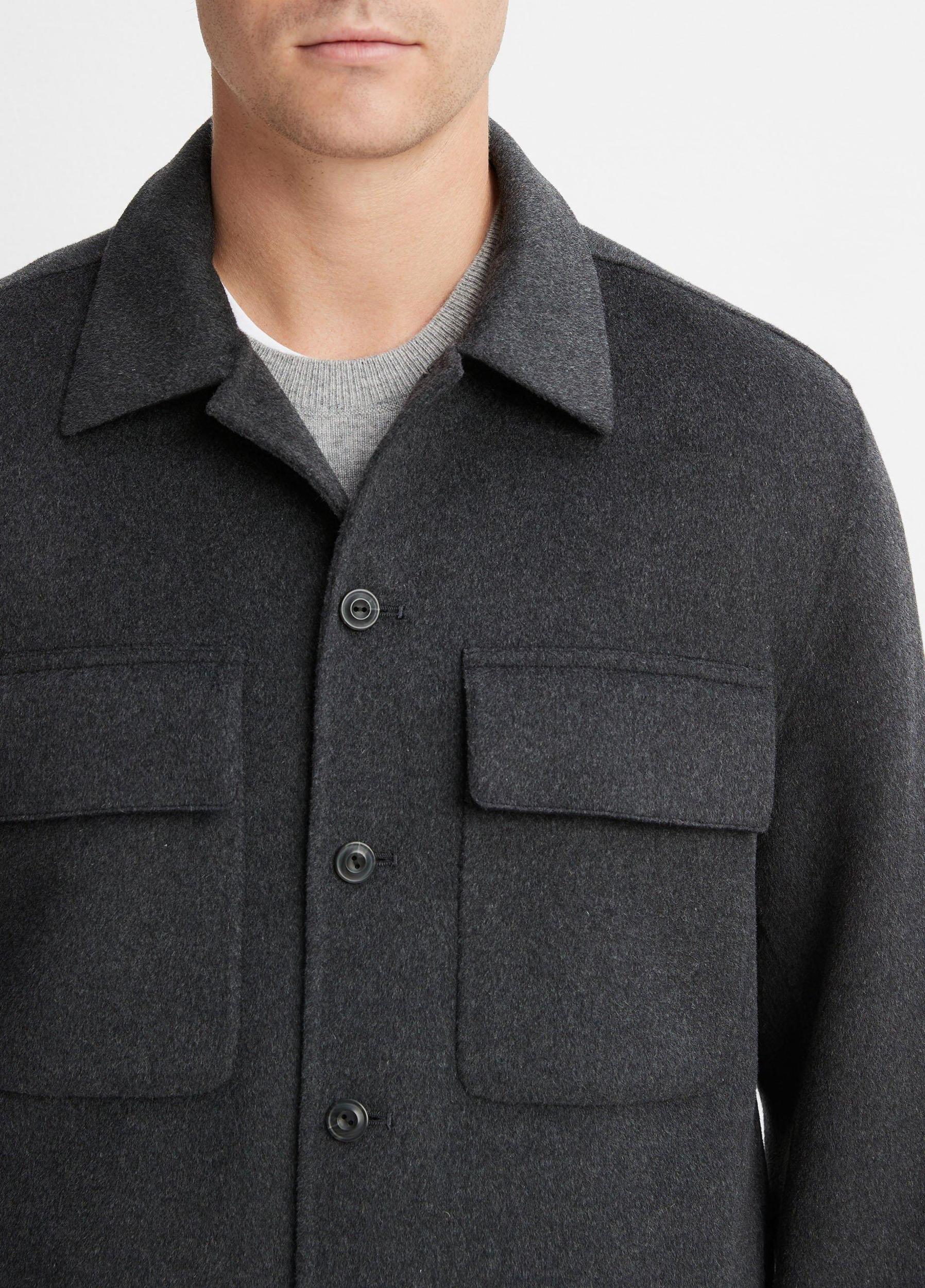 Splittable Wool-Blend Shirt Jacket Product Image