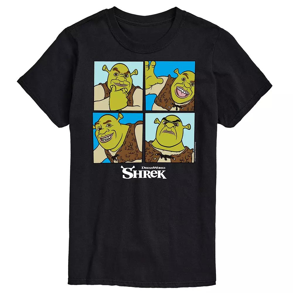 Big & Tall Shrek Grid Tee, Men's,  Product Image