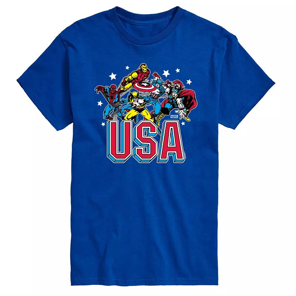 Big & Tall Marvel USA Graphic Tee, Men's,  Product Image