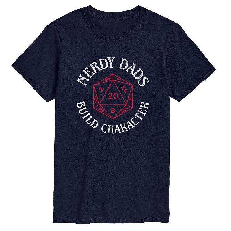 Big & Tall "Nerdy Dads Build Character" D20 Graphic Tee, Men's,  Product Image
