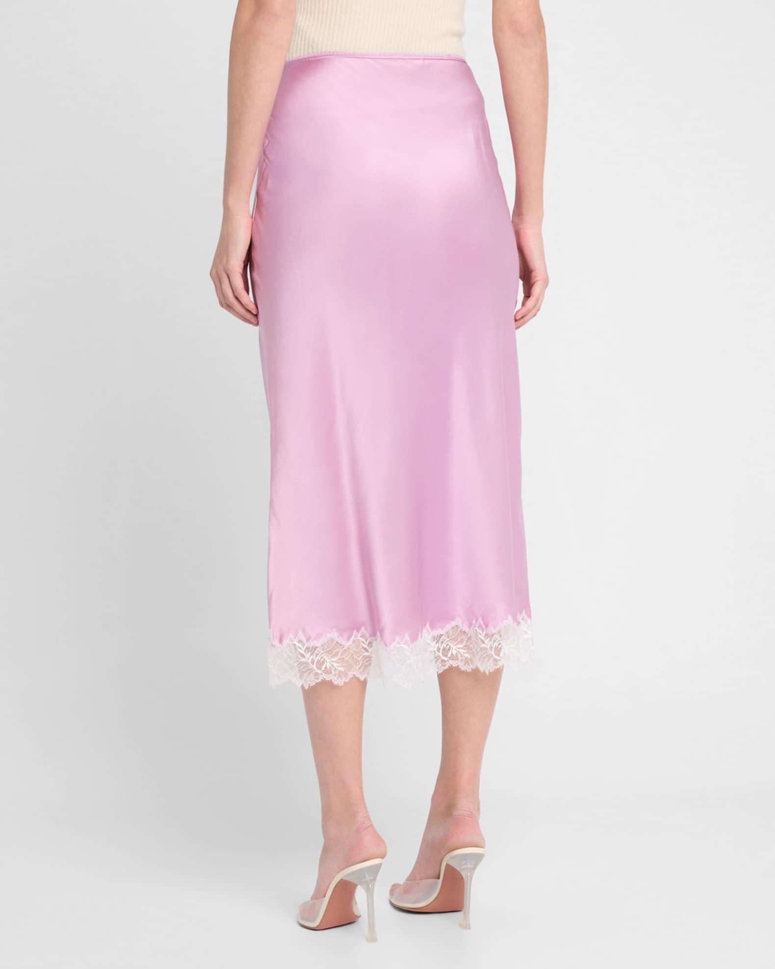 Miranda Bias-Cut Silk Skirt Product Image